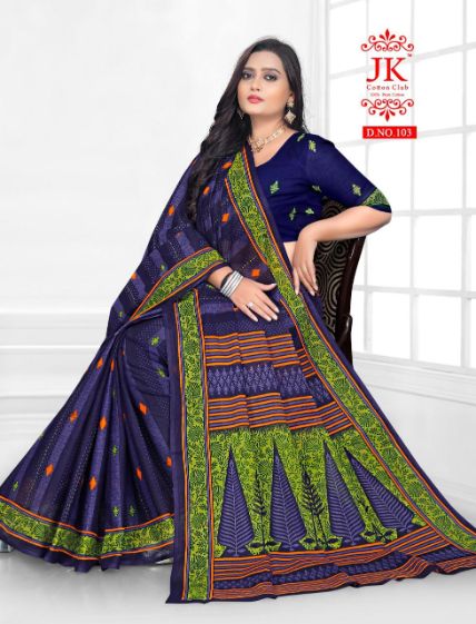 Jk Karishma 1 Casual Daily Wear Cotton Printed Latest Saree Collection